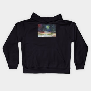 Abstract Landscape Paragliding 208 Kids Hoodie